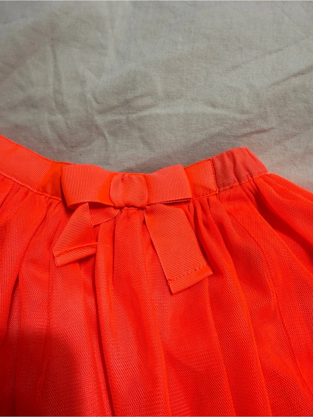Genuine Kids by OshKosh Neon Coral Tulle Skirt with Bow